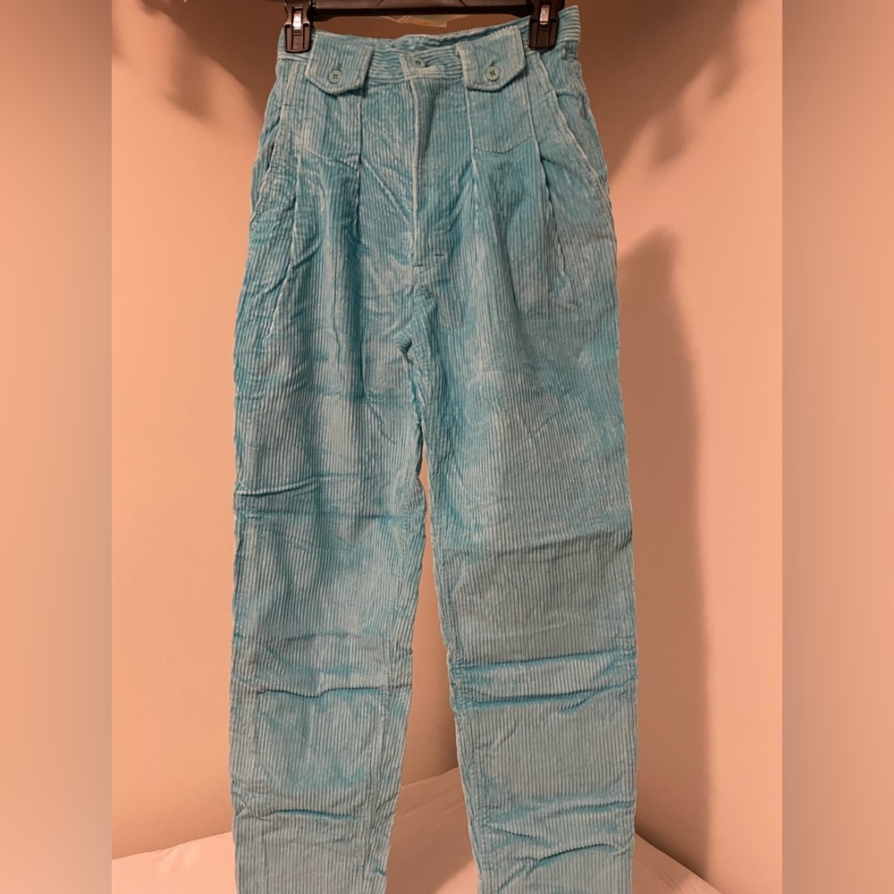 Vintage Gitano cotton candy blue corduroy pants